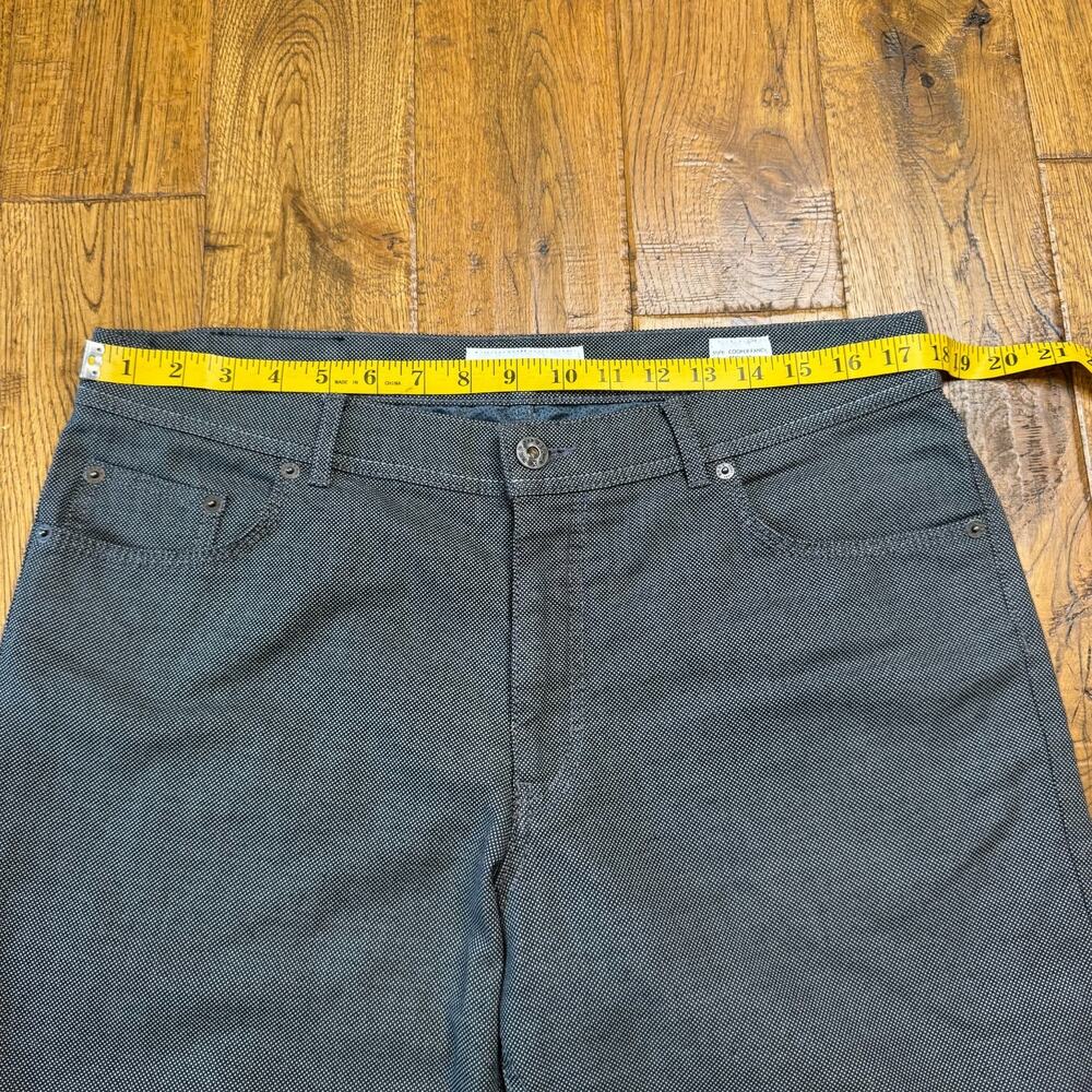 Brax Cooper Fancy Mens Grey Textured Regular Fit Pants 36x34 Straight Leg - Picture 4 of 9